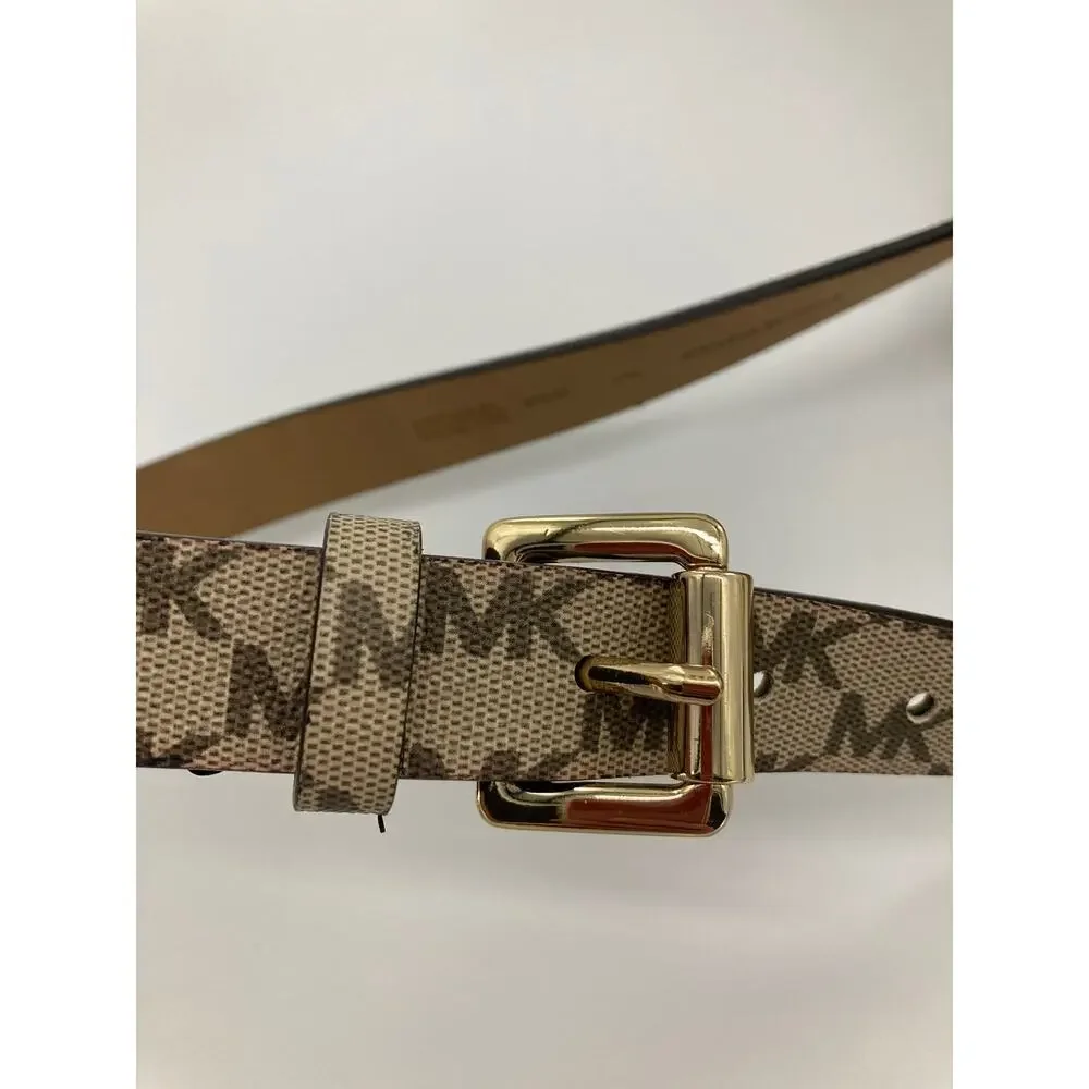 MICHAEL KORS, TAN, BROWN LARGE, (LARGE BELT SIZE) FANNY PACK